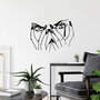 Wallity Woman Eyes Accesorio de Pared de Metal Negro